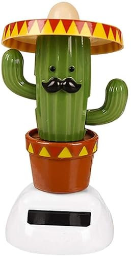 Professional DesignÉnergie Solaire Danse Flip Swing Shook Head Beach Girl Cactus Balançoire Automatique Ornement intérieur de Voiture Tableau de Bord Décor Balançoire Jouet de Voiture Solaire pour vo