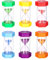 Birshe Sablier Minuterie Sablier Enfant 6 Pièces Minuterie de Cuisine Sablier Horloge Anti Chute 1 3,5,10,15,30 Minutes pour Brossage de Dents Douche Enfants Jouet Cadeaux Cuisine