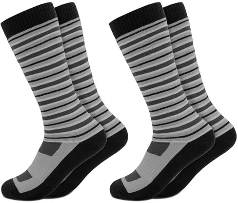 Occulto Kinder Skisocken 2er Pack (Modell: Mondi) Grau 35-38