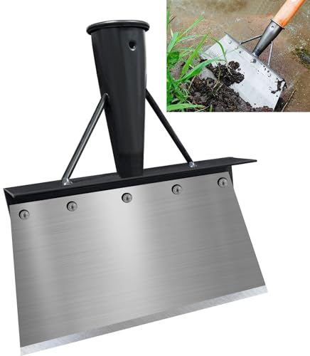 Gartenschaufel Unkraut Entferner Gerät,Multifunktionale Reinigungsschaufel,Garten Schaufel Scraper,Gartengeräte,Pflanzschaufel,Garten Zubehör,Gartenschaber für Rasenpflege im Freien (21cm Ohne Griff)