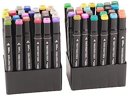 48 Rotuladores de Pintura, 48 Colores Marcadores de Graffiti, Marcadores de Pintura de Tinta A Base de Aceite de Doble Cara Seguros para Madera, Tela, Piedra, Vidrio, Manualidades