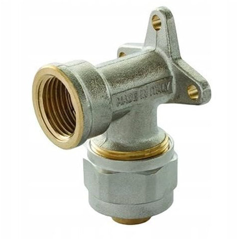 Raccordo curva flangiata gomito 90° per tubo multistrato (16x1/2)