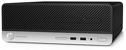 HP ProDesk 400 G6 SFF Desktop PC - Intel Core i5 9th Gen (6 Cores Upto 4.40GHz), 16GB DDR4 RAM, 512GB SSD Storage, 300Mbps USB WiFi, Windows 11 Pro (Renewed)