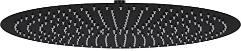 ShGaxin Cabezal de Ducha Efecto Lluvia Acero INOX Redondo Negro 50 cm, Rociador Ducha, Ducha Lluvia, Alcachofa Ducha, Duchas De Baño Alcachofa Lluvia, Recambios Columna Ducha - 147694