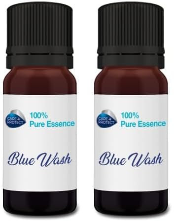 CARE + PROTECT Ricarica Blue Wash - 100% Essenza Pura per Sfere di lana per asciugatrice (Confezione da 2)