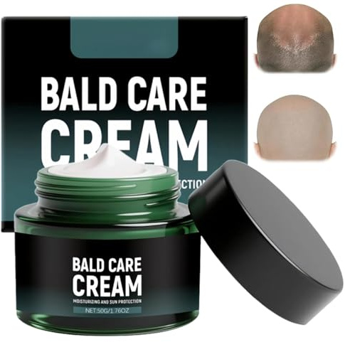 50G Bald Head Moisturiser for Men, Scalp Moisturiser Cream, Natural Nourishing Moisturizing Balds Cream, Anti-Shine Effect, Hydrates and Protects Scalp