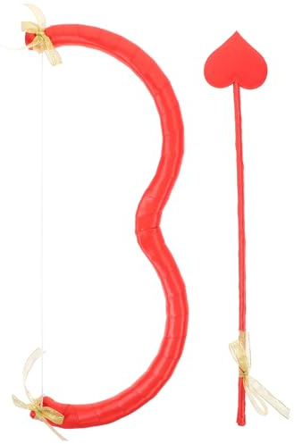 Toyvian Flèche de Cupidon Rouge Vif Accessoire de Costume de Cupidon pour Saint-Valentin Arc et Flèches en Mousse Réutilisables Léger et Compact Cosplay et Fête Themed Accessoire