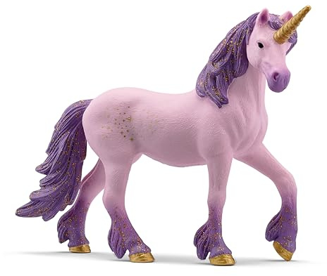 schleich BAYALA | Enhörningssto Seraphina 70892 | Detaljerad enhörningsfigur med gyllene stjärnor | Present för flickor och pojkar | Magiska samlarfigurer | Leksaksfigur från 5 år | 5 x 15 x 11 cm | Enhörningsfigur, fantasileksak för flickor 5+, magisk samlarobjekt, skärmfri fantasifull låtsaslek, fe djurfigur
