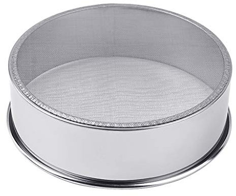 ruiruiNIE Tamis à Farine, Professionnel Rond en Acier Inoxydable à Mailles Fines passoire à Huile Farine passoire Tamis Tamis gâteau Cuisson Cuisson Outil de Cuisine