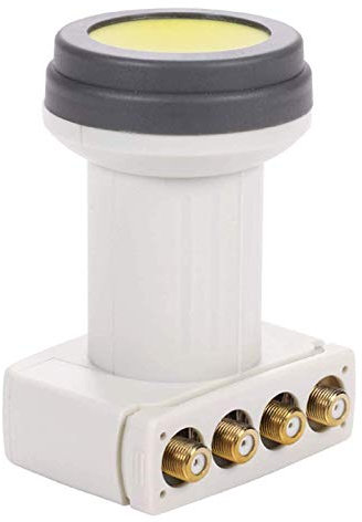 [Test 2xSEHR GUT] AX Mimic Sun Protect Digitaler Quattro-LNB für Multischalter Multiswitch, mit LTE-Filter, 0.1dB, Wetterschutz, Full-HD-TV, 4K UHD, LNB für Satellitenfernsehen, vergoldete Kontakte