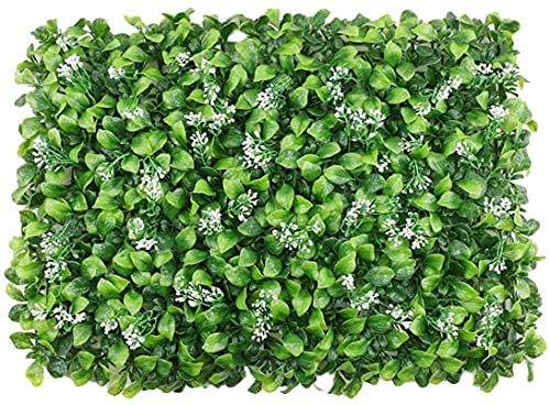 EIIDJFF Siepe Artificiale Ornamentale Schermo per la Privacy dello Sfondo Decorativo del Prato di Recinzione di edera Finta per Soggiorno Sfondo Verde Erba