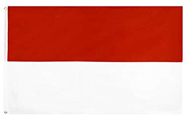 Stormflag Drapeau Indonésie 90x150cm Drapeau Indonésien 3x5ft polyester 90g Double couture