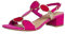 MARCO TOZZI Damen Sandalen mit Absatz mit Verstellbarem Riemen Vegan, Rosa (Pink Comb), 42 EU