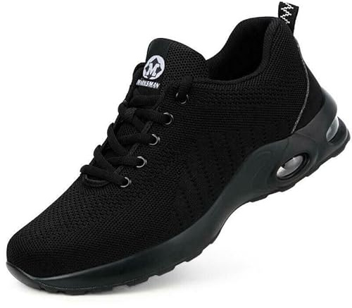 Safety Trainers Steel Toe Cap Work Mens Womens Boot Shoes Lightweight Boots Non Slip Shock Absorbing (DTS1003, UK_Footwear_Size_System, Adult, Men, Numeric, Medium, Numeric_6)