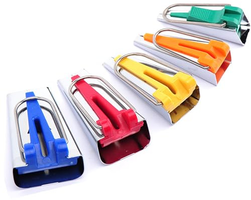 aqlbhz 5pcs Bias Binding Maker Bias Tape Maker Bias Binding Bias Binding Bias Binding Tape for Sewing Bias Tape for Sewing Binding Quilting Tools Arts and Crafts