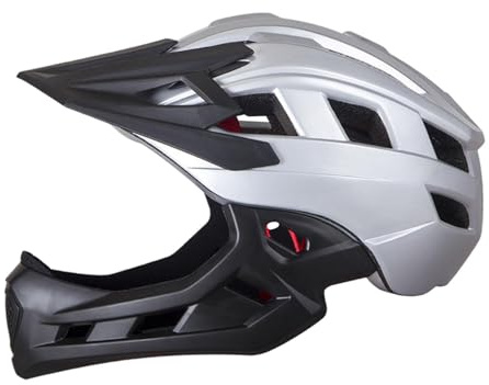 kowaku Casco de Bicicleta para Niños Casco de Bicicleta de Montaña de Carretera Casco Integral Ligero Y Transpirable para Niños Casco para Bicicleta de Equil, Negro Argentino