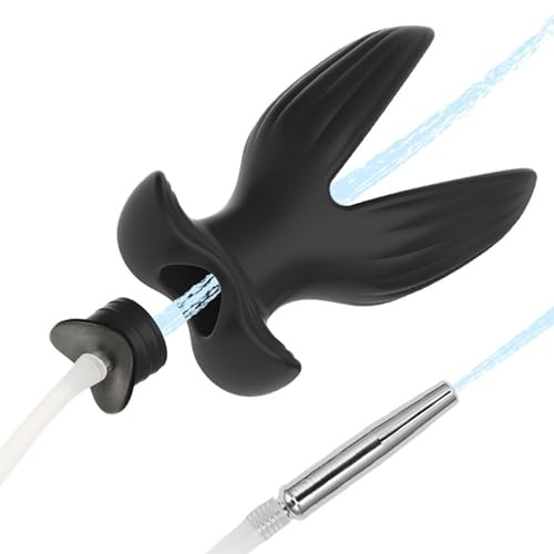 BDSMJOY Plug anale cavo con Dilatatore uretrale, Plug Anali Sexytoysys per Uomo, Giocattoli sessuali multifunzionali per Stimola l'uretra e l'ano maschile, Butt Plug Sex toys Dilatatori Anali (L)