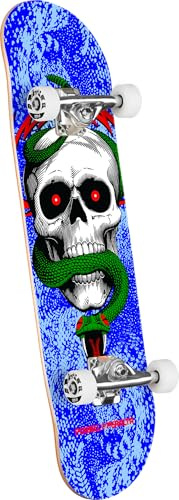 Powell Peralta Mike McGill Skull & Snake Skateboard Complete, Blue, 8.25 x 31.95