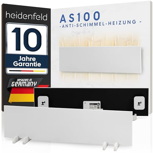 Heidenfeld Schimmel - Infrarotheizung 1er Set | Frostwächter - Schimmelentferner Wand & Bad - Schimmel Heizung ohne Chemie - Schimmelschock - Schimmel Dry - Alternative zu Anti Schimmelspray & Farbe