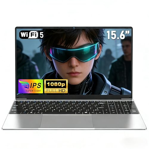 NAIKLULU 15.6 inch Cheap Laptop 16 GB RAM 256GB SSD, M3 6Y30 Processor Student Laptop Pc Computer 2026, FHD 1920 x 1080P, 5000 MAh/38.5Wh, TF Card, Business/Student/Home