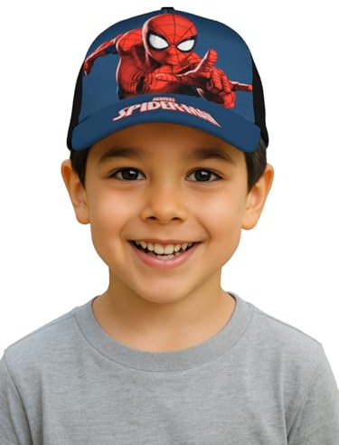 Marvel Spiderman keps för pojkar – barnkeps, baseballkeps, justerbar blå