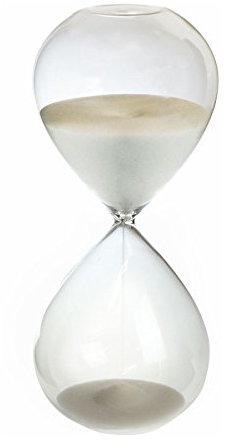 Nicola Spring Glasküchensandtimer - 60 Minuten - Klar