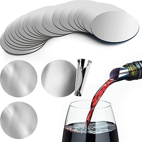 50 Pezzi Salvagoccia Bottiglia di Vino, Versatore Vino Riutilizzabile Versatore Salvagoccia Antigoccia Vino per Evitare Che il Vino Rosso Goccioli Durante il Versamento per Ristorante Hotel Bar Bistro