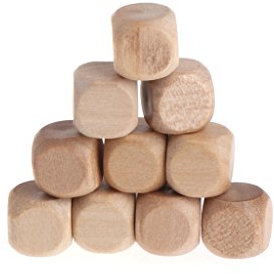 10pcs/lot Wooden Sieve Six-Sided for Playing (10mm 12mm 14mm 16mm 18mm) Tower Folding