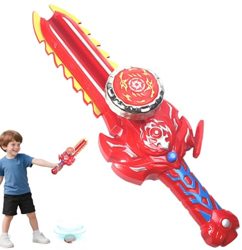 Toupie de Combat - Toupie Tournante Portable pour,Toupie Gyroscopique Interactive avec Lumières et Sons, Jeu de Combat pour Filles et Garçons à Partir de 6 Ans