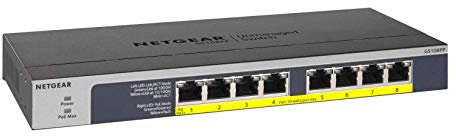 NETGEAR 8-Port PoE Gigabit Ethernet Unmanaged Network Switch (GS108PP)