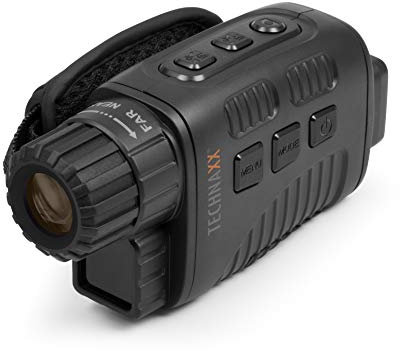 Technaxx Deutschland Nachtsichtgerät fur Jagd, Militar, Beobachtung TX-141 - Foto- und Videomodus, 4-facher Digitalzoom, Sichtweite bei vollständiger Dunkelheit bis zu 300m, IR-LED, HD-Auflösung