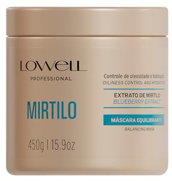 Lowell - Hochwirksame Mirtilo-Maske - 450 g - Professionelle Pflege für intensiven Glanz und Haarstärkung