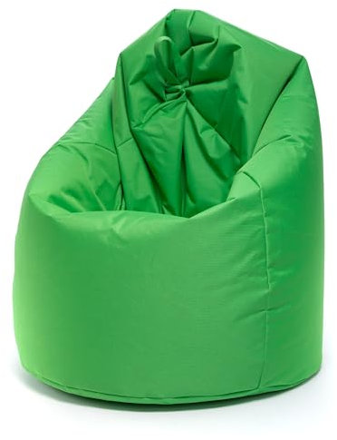 Ecopuf - Sako Pouf Sessel Outdoor - Sitzsack Kinderzimmer - Wasserfester Stoffsack - Entspannungssessel - Wohnungseinrichtung - Sessel Größe XL - 85x135cm, Grün Nc2