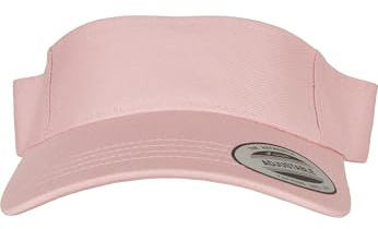 Flexfit Yupoong - Gorra con Visera Curvada para Hombre y Mujer, Unisex, con Cierre de Velcro, Rosa Claro, Talla única