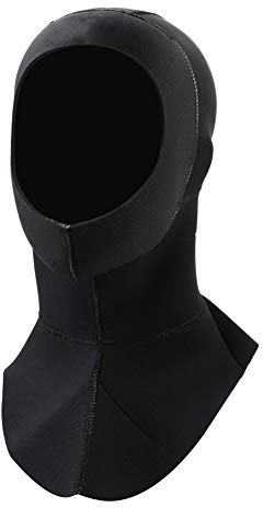 Cappuccio da Sub, Neoprene da 3 Mm Mantieni le Immersioni Calde Immersioni Subacquee Cuffie per lo Snorkeling Sport Acquatici Kayak Snorkeling Nuoto Accessorio per la Vela per Uomini(L linea nera)