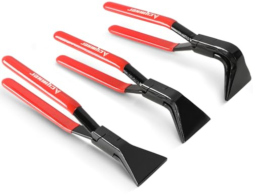 Acymner 3PCS Sheet Metal Bending Pliers Set | Hand Seamers for Roofers, Plumbers, and Metal Processing Straight, 45° & 90° Metal Bender Tools