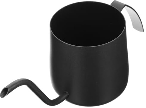 FUNNETOYU Cafetera de Acero Inoxidable Vertido Manual con Pico Capacidad Mango Cómodo Antigoteo Medidor para Preparación Precisa de Café y Té