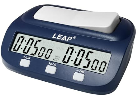 Generic Horloge D'Échecs Minuterie de Jeu de Société Chronomètre de Tournoi Pendule de Pratique avec Adaptée pour Utilisation En Famille et