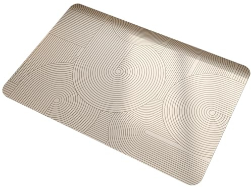 Muzrunq Tapis de Bain en Pierre de diatomite, Tapis Douche Absorbant en Pierre à séchage Rapide, Salle Bain antidérapant pour Salle,