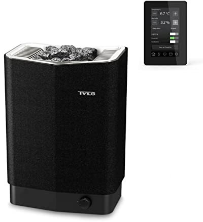 Tylö Sense Elite 6 Saunaofen 6,6 kW finnischer Saunaofen mit WLAN-Steuerung Saunasteine