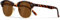 Occhsouo Polarisierte-Halbrahmen-Sonnenbrille-Unisex-Sonnenbrille-Herren-Damen Klassische Retro UV400 Schutz Rechteckig Sonnen brille Metallrahmen Autofahren Reisen(Leopardenmuster/Braun)