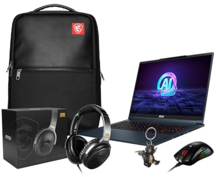 MSI Stealth 16 AI Studio A1VIG-208FR 20Th Anniversaire : Intel Core Ultra 9 185H – 32GB DDR5 – SSD 1TB – Nvidia RTX4090 16GB – 16' UHD+ 4K MiniLED 120Hz – Windows 11 Pro