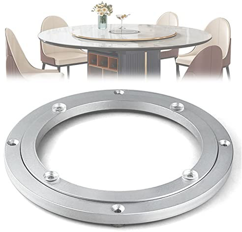 ESOYAWE Charges Lourdes Alliage D'aluminium Plateau Tournant De Table, 120mm~1000mm Roulement À Bille en Métal Rond Plateau Pivotante, Rotatif Lisse À 360° Base De Plateau Tournant
