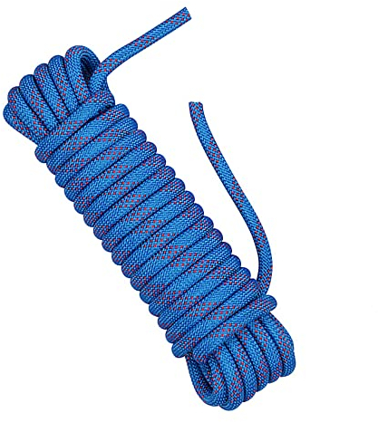 NorthPada 10 mm x 10 Meter Statisches Nylon Seil Outdoor Kletterseil für Knüpfübungen, Baumpfleger Baumarbeits, Marine, Anker, Boot, Abseil, Notfall, Schaukel, Blau