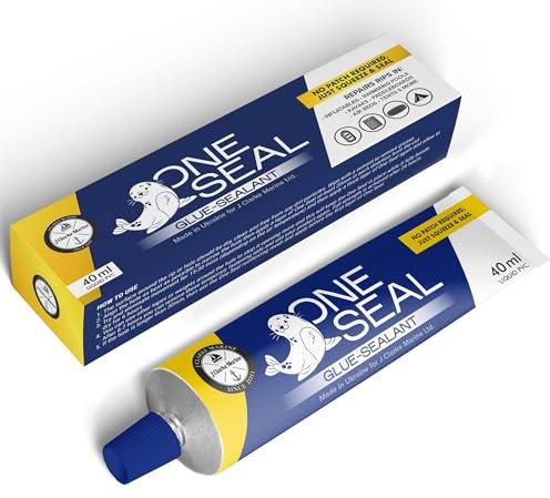 One Seal inflatable puncture repair kit for paddleboard air bed boat kayak canoe tent swimming pool hot tub paddle board - Liquid PVC glue - Waterproof - UV-Resistant - 40ML - Adhesive sealant