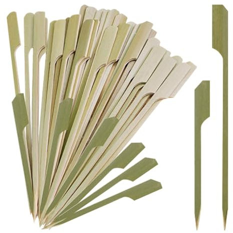 HDGSAFD 200 spiedini per barbecue, patatine fritte, spiedini con finger food, stuzzicadenti, piatto da spuntino, accessori per buffet, kebabs