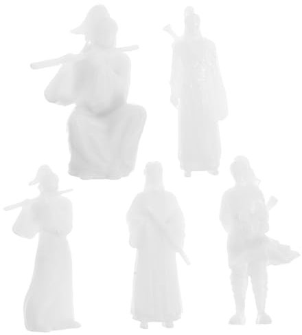 POPETPOP 5pièces Miniature Figurines Chinoises Anciennes Décor Micro Paysage Résine pour Jardin Bureau Et Terrarium Accessoires pour Décorations De Jardin Zen Et Bureaux Modernes Figurines