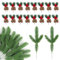 Xbessc 32 Pezzi Rami di Abete Artificiale con Pigne Bacche Rosse Rami per Decorazioni Natalizie Plastica Aghi Artificiali di Pino Verde per Decorare la Tavola Composizione Floreale Ghirlanda DIY
