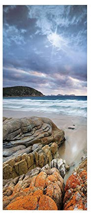 workid 3D Türtapete Türfolie selbstklebend TürPoster PVC Türaufkleber Fototapeten-Strand 77x200 MTHP-07