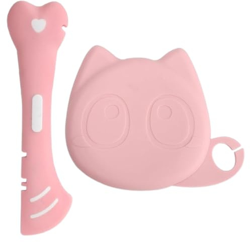 Funda para latas de comida para mascotas con 1 cucharon,1 Pieza,Tapas Reutilizables para Perros y Gatos Tapa para Latas,juego de suministros multifuncionales para latas de comida para mascotas